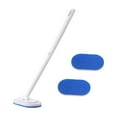 thumbnail image 1 of Sponge Scrubber with Long Handle, 18.5" Tub Cleaner Brush with 2 Replace Sponge Head, No Scratch Shower Cleaning Brush for Bathtub, Bathroom Ceilings, Toilet, Kitchen, Floor, 1 of 6