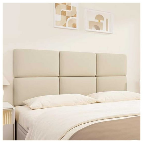 Sponge Wall Panels Covered Padded Panels as Headboard or Impact Protection, Padded Wallpaper Wall Panels, Self-adhesive, Waterproof, Acoustic Wall Decor