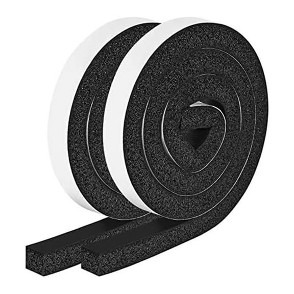 Sponge Weatherstrip Seal for Windows and Doors,White Gray Soundproof Dustproof Windproof Strip 10x10x3cm Home Improvement Gap Filler