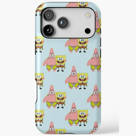 Sponge and Patrick fun retro cartoon art H1479 Premium Case for iPhone 17 16 15 14 13 12 11 Pro Max – Unisex Design