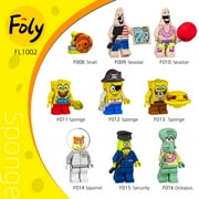 Sponge bob Squarepants Patrick Squidward Custom Building Block x 9 set