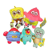SpongeBob "Adorabob" Assortemt Spongebob, Patrick, Squidward, Plankton, Mr.Krabs 6" Plush Doll Toy Set of 5