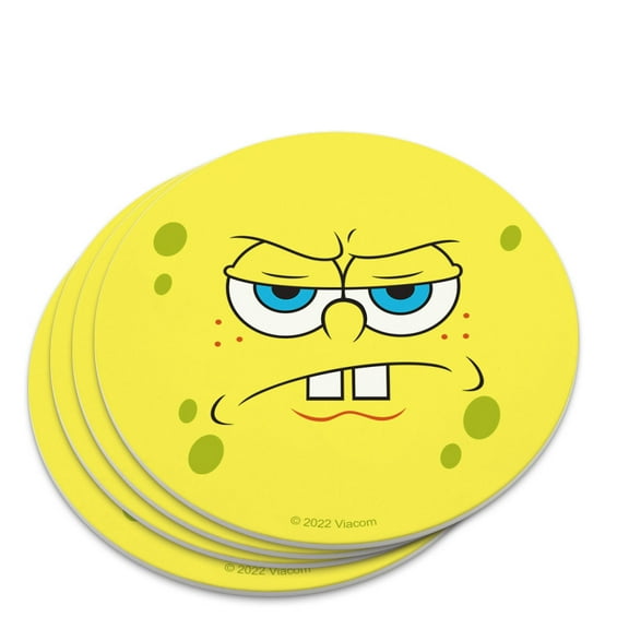 SpongeBob Angry Face Novelty Coaster Set