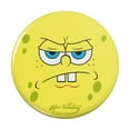 thumbnail image 1 of SpongeBob Angry Face Pinback Button Pin, 1 of 2