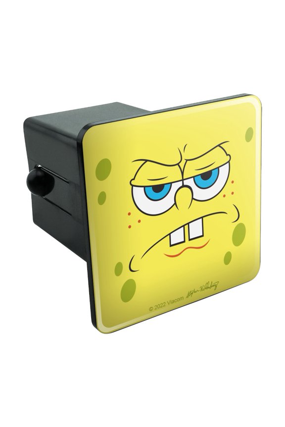 SpongeBob Angry Face Tow Trailer Hitch Cover Plug Insert