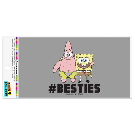 SpongeBob Besties Automotive Car Refrigerator Locker Vinyl Magnet