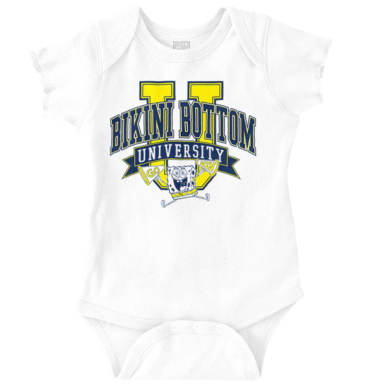 SpongeBob Bikini Bottom University Romper Boys or Girls Infant Baby