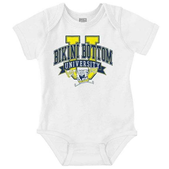SpongeBob Bikini Bottom University Romper Boys or Girls Infant Baby Brisco Brands 24M