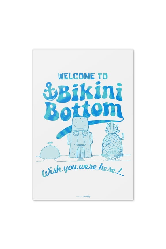 SpongeBob Bikini Bottom Welcome Home Business Office Sign