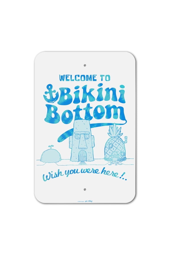 SpongeBob Bikini Bottom Welcome Home Business Office Sign