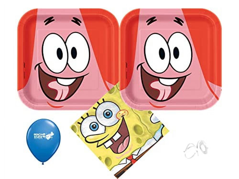 SpongeBob Birthday Party Supplies Bundle with Cake Plates and Napkins
