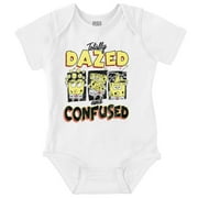 SpongeBob Cartoon Dazed and Confused Romper Boys or Girls Infant Baby Brisco Brands 12M