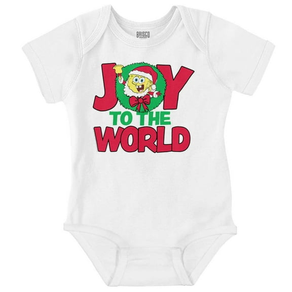 SpongeBob Christmas Joy To The World Baby Romper Boys or Girls