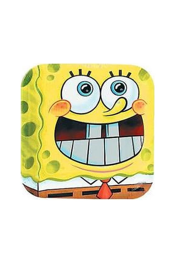 II SpongeBob Classic Square Dinner Plates (8) One Size