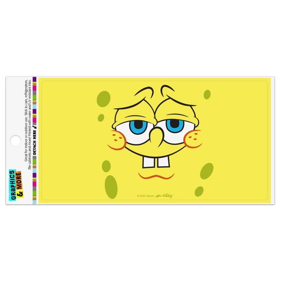 SpongeBob Confident Face Automotive Car Refrigerator Locker Vinyl Magnet