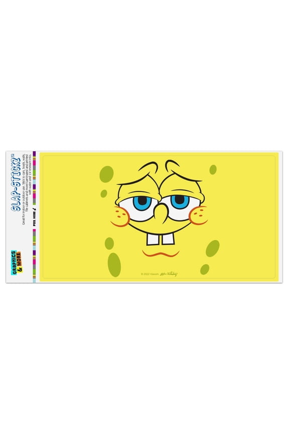 SpongeBob Confident Face Automotive Car Window Locker Bumper Sticker