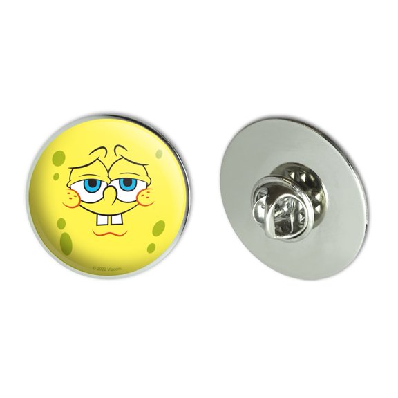 SpongeBob Confident Face Metal 1.1" Tie Tack Hat Lapel Pin Pinback