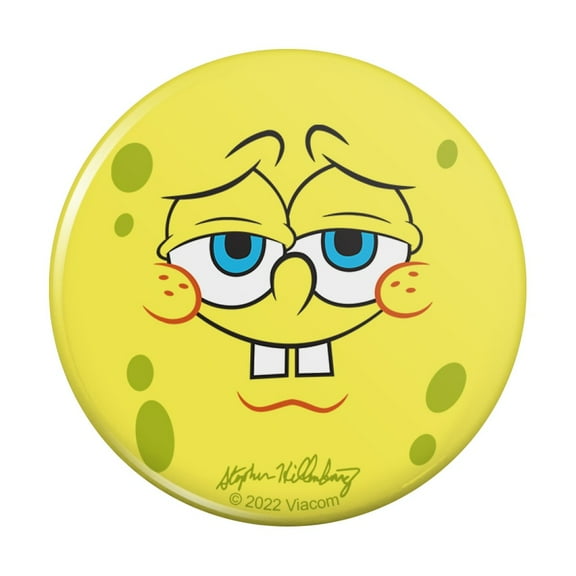 SpongeBob Confident Face Pinback Button Pin