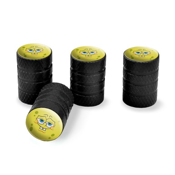 SpongeBob Confident Face Tire Rim Wheel Aluminum Valve Stem Caps