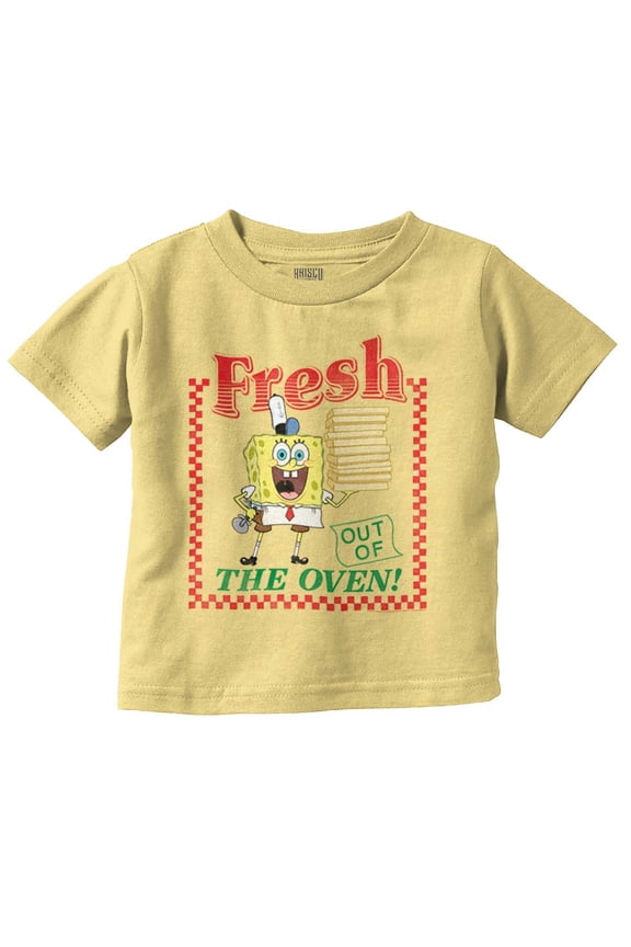 SpongeBob Fresh Krusty Krab Pizza Toddler Boy Girl T Shirt Infant Toddler Brisco Brands 18M