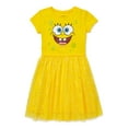 thumbnail image 1 of SpongeBob Girls' 4-12 Foil Mesh Tutu Dress, 1 of 3