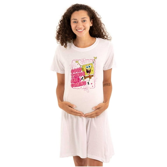 SpongeBob Good Things Are Coming Women's Maternity Dress Brisco Brands 3X
