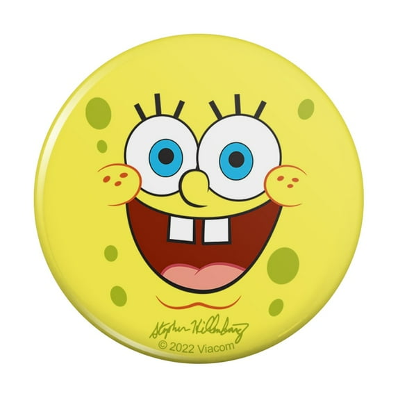 SpongeBob Goofy Smile Face Kitchen Refrigerator Locker Button Magnet