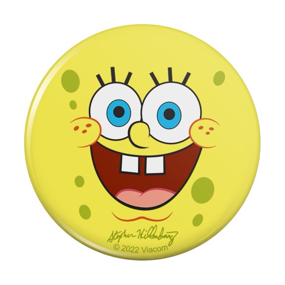SpongeBob Goofy Smile Face Kitchen Refrigerator Locker Button Magnet