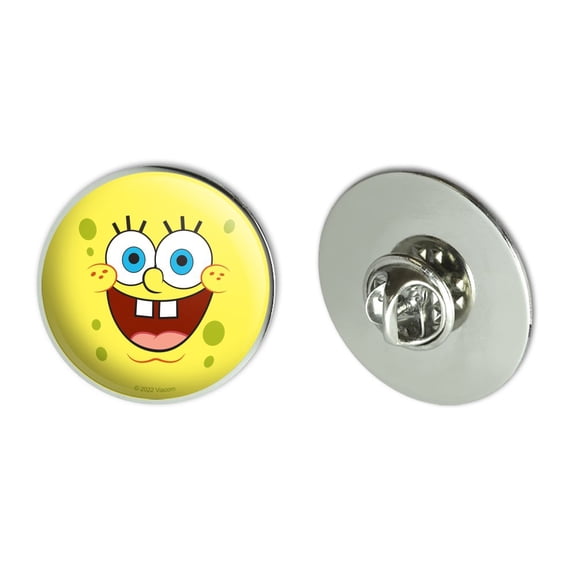 SpongeBob Goofy Smile Face Metal 1.1" Tie Tack Hat Lapel Pin Pinback