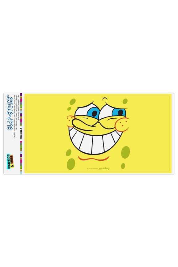 SpongeBob Guilty Face Automotive Car Window Locker Bumper Sticker