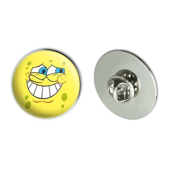 SpongeBob Guilty Face Metal 1.1" Tie Tack Hat Lapel Pin Pinback