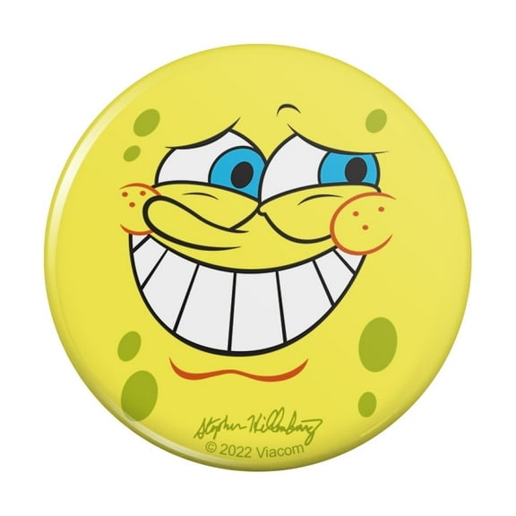 SpongeBob Guilty Face Pinback Button Pin