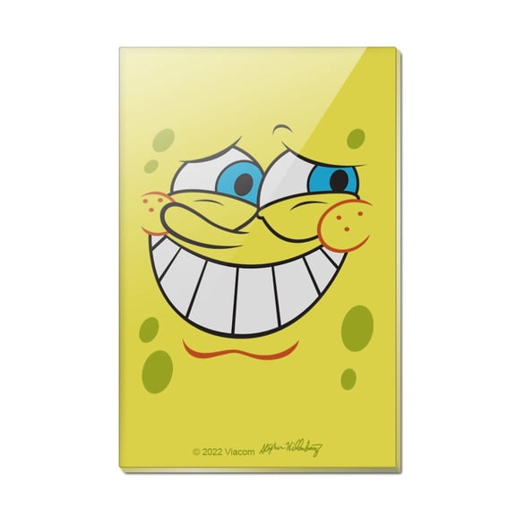 SpongeBob Guilty Face Rectangle Acrylic Fridge Refrigerator Magnet