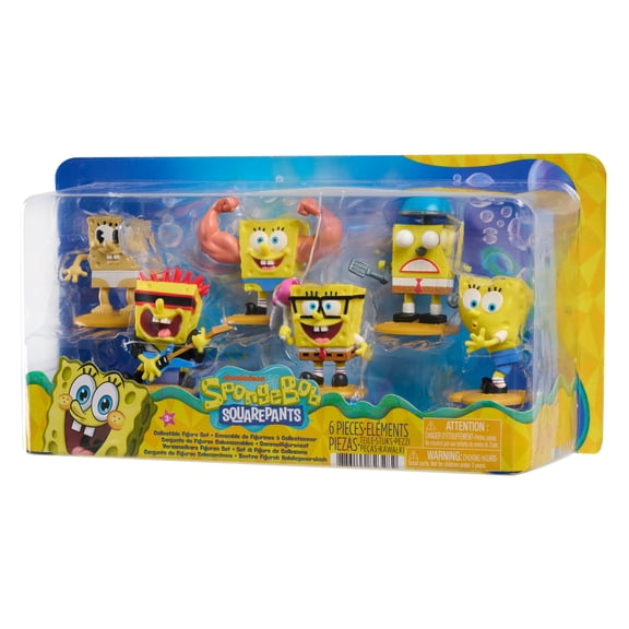 SpongeBob SquarePants Hall of Fame Figure Set, Kids Toys for Ages 3 Up