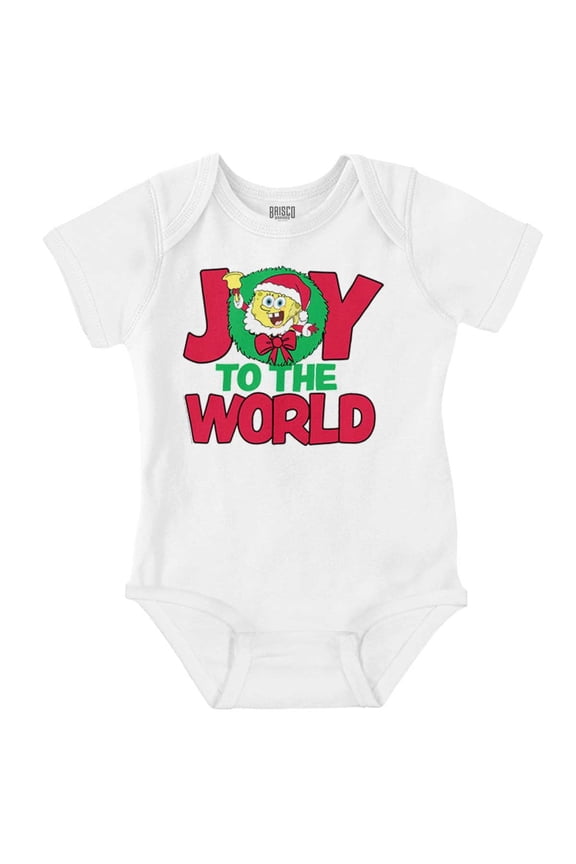 SpongeBob Christmas Joy To The World Baby Romper Boys or Girls