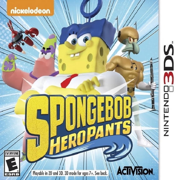 Restored SpongeBob Hero Pants, by Activision, for Nintendo 3DS, Action & Adventure, Parental Controls Video Game