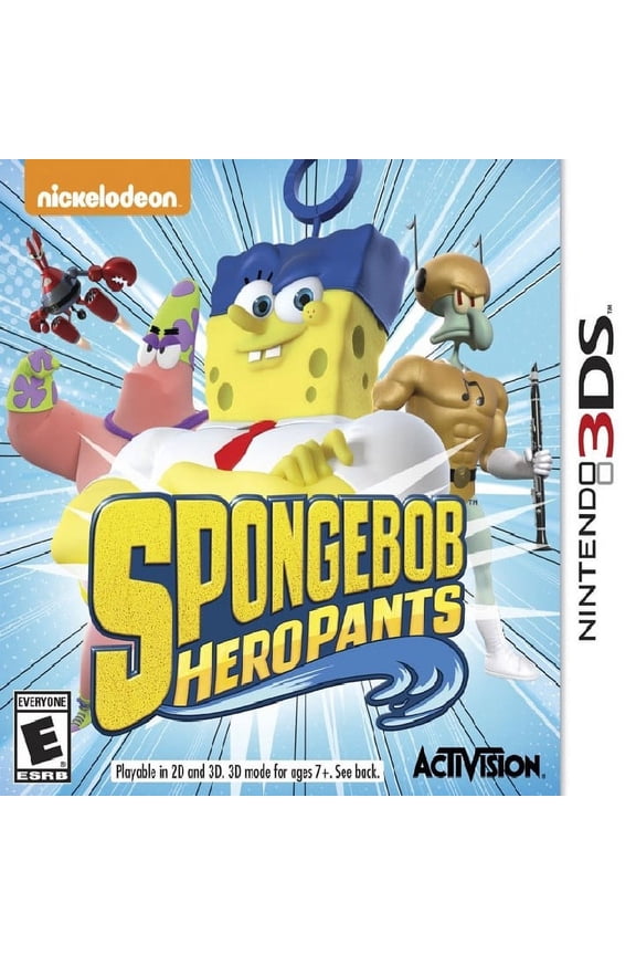 Restored SpongeBob Hero Pants, by Activision, for Nintendo 3DS, Action & Adventure, Parental Controls Video Game