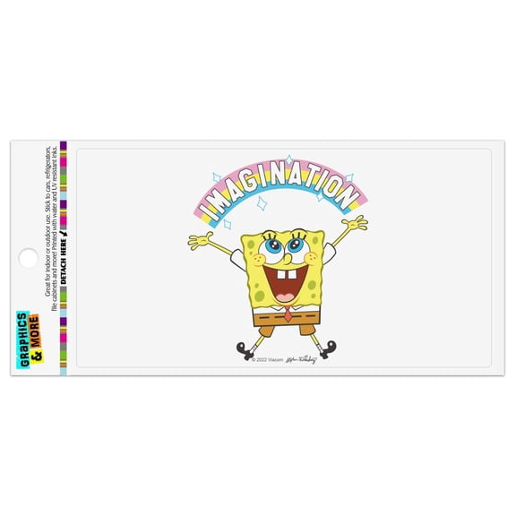 SpongeBob Imagination Rainbow Automotive Car Refrigerator Locker Vinyl Magnet