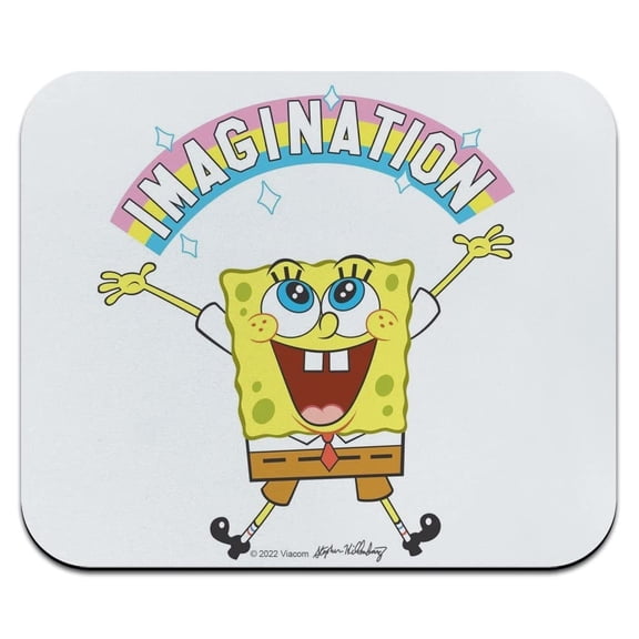 Spongebob Imagination Rainbow Low Profile Thin Mouse Pad Mousepad
