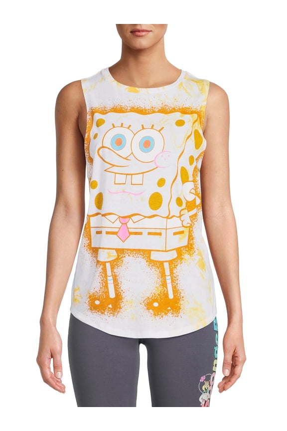 SpongeBob Juniors’ Marble Dye Tank Top