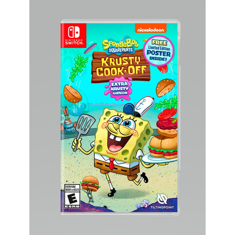 SpongeBob Krusty Extra Krusty Edition, Nintendo Nighthawk 812303018978 Switch, Cook-Off Interactive