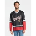 thumbnail image 1 of SpongeBob SquarePants Men's & Big Men's Graphic Hockey Jersey with Long Sleeves, Sizes S-3XL, 1 of 5