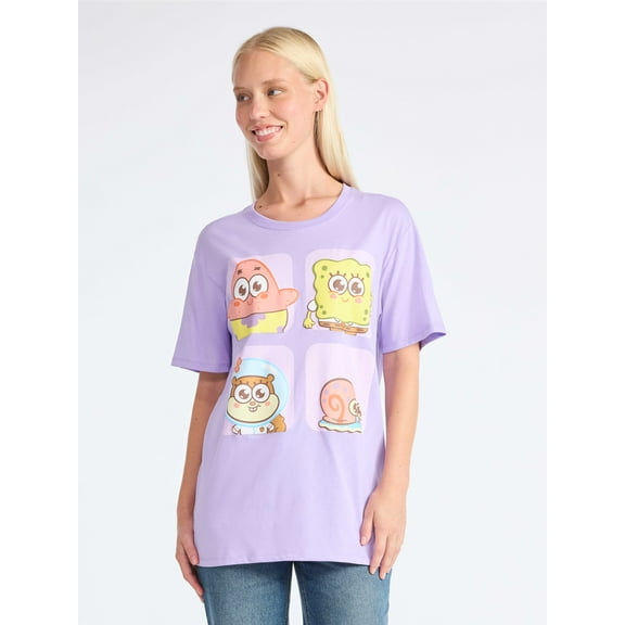 SpongeBob SquarePants Men's Graphic Tee with Short Sleeves, Sizes S-3XL