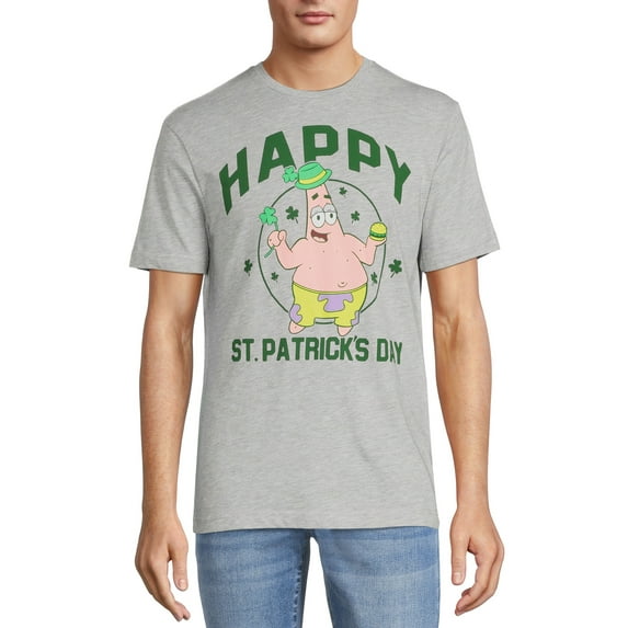 SpongeBob Men's St. Patrick's Graphic Print Tee