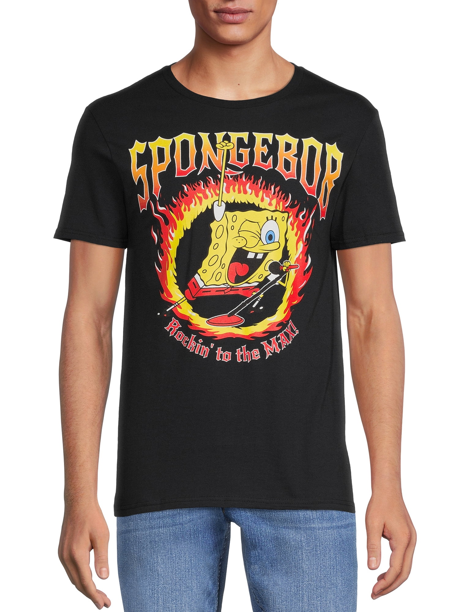 SpongeBob Men's To The Max Graphic Print Tee - Walmart.com