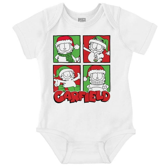 Garfield Christmas Santa Cartoon Baby Romper Boys or Girls