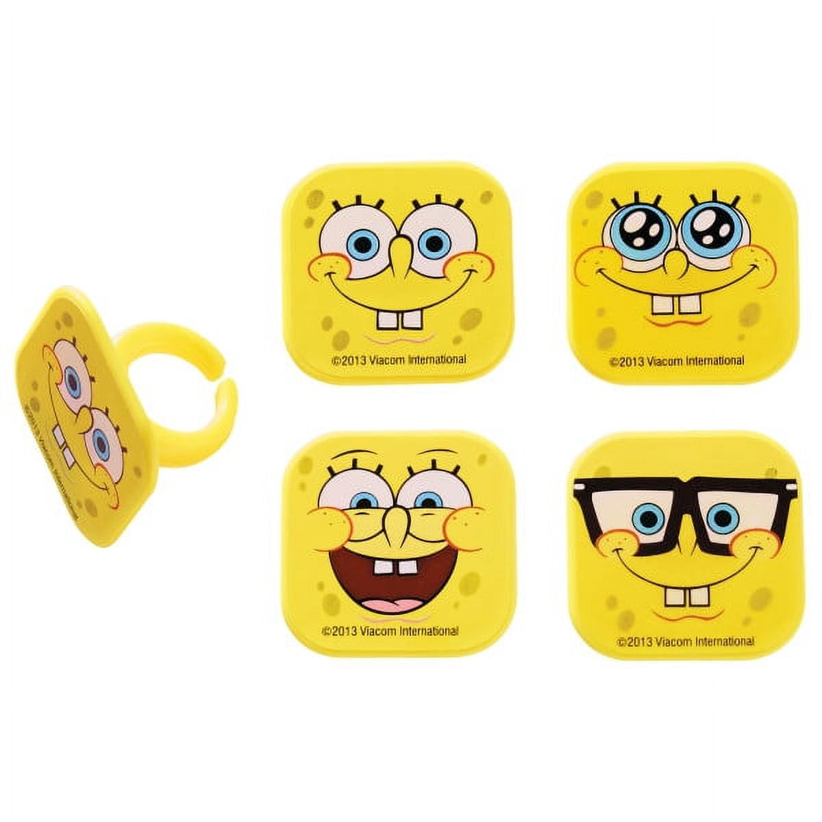 SpongeBob Mood Faces Cupcake Rings Toppers, by Bakery Crafts