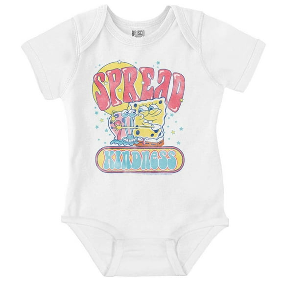 SpongeBob Motivation Spread Kindness Romper Boys or Girls Infant Baby Brisco Brands NB