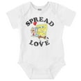 thumbnail image 1 of SpongeBob Motivational Spread Love Romper Boys or Girls Infant Baby Brisco Brands 12M, 1 of 6