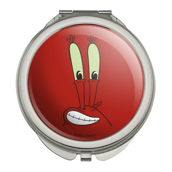 SpongeBob Mr. Krabs Face Compact Travel Purse Handbag Makeup Mirror